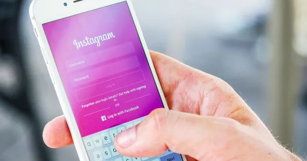 Growing Instagram followers on a phone