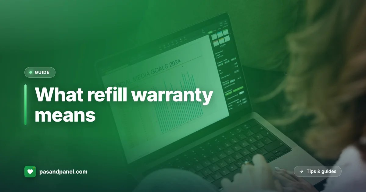 Refill warranty on social media engagement