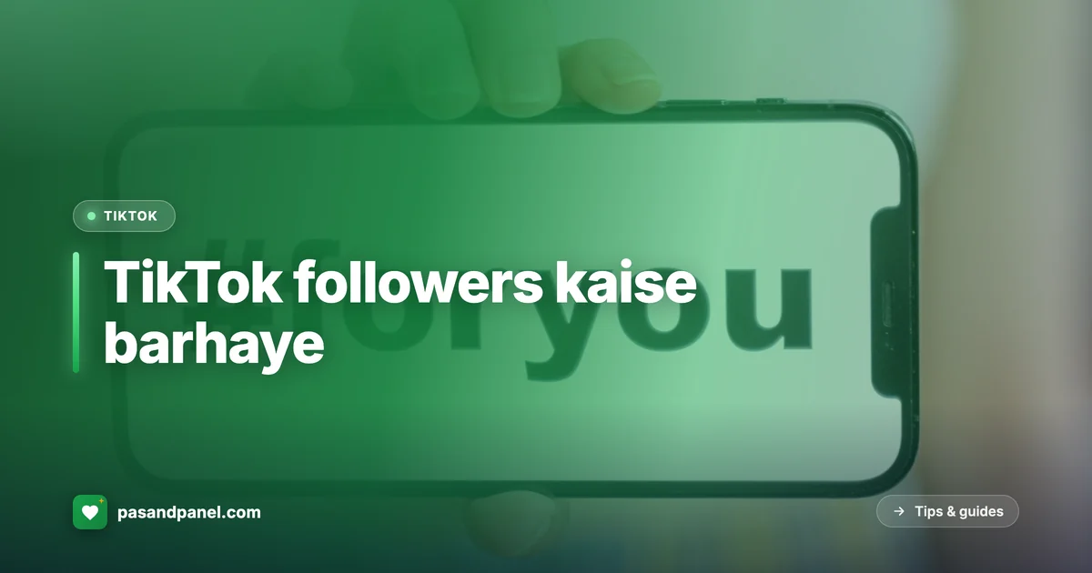 Growing TikTok followers on a phone